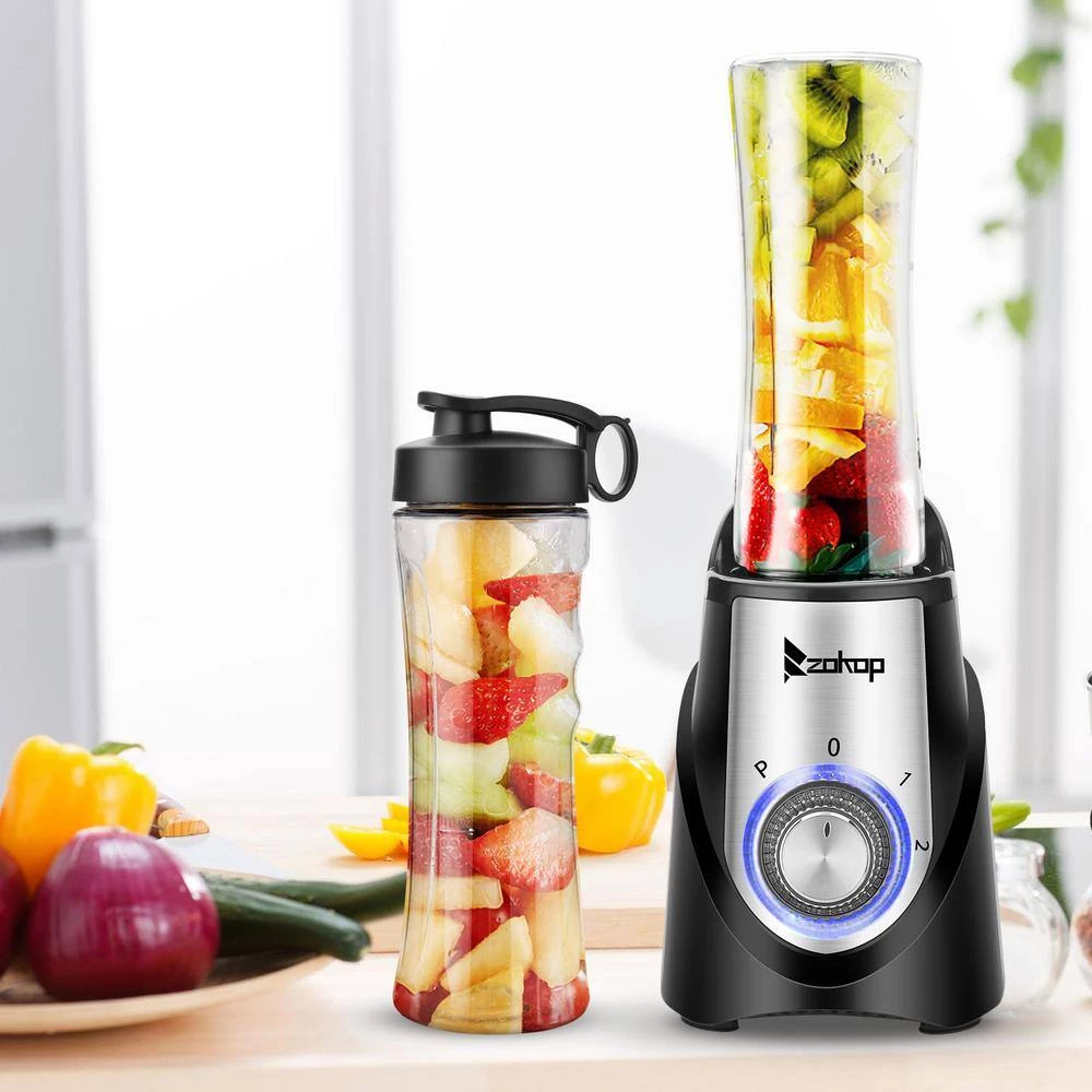 Winado 21 oz. 3-Speed Black Electronic Countertop Blender 4 Winado 21 oz. 3-Speed Black Electronic Countertop Blender - Image 2