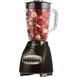 Unbranded Black 12-Speed Blender with Plastic Jar -Air Fryers shop black countertop blenders jb 220b fa 1000