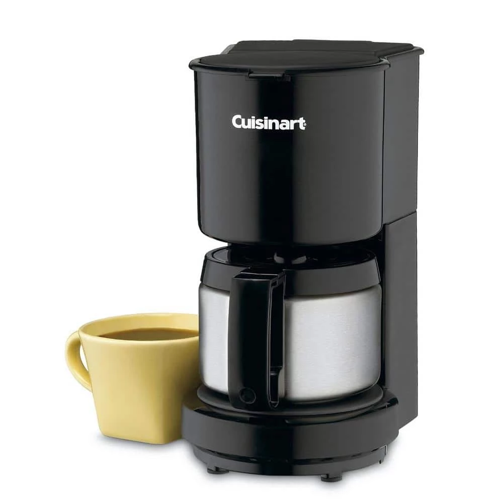 Cuisinart 4-Cup Black Drip Coffee Maker with Stainless Steel Carafe 6 Cuisinart 4-Cup Black Drip Coffee Maker with Stainless Steel Carafe - Image 4
