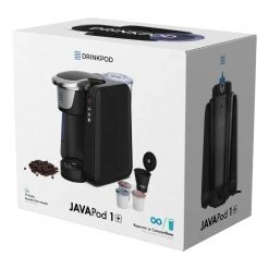 DRINKPOD JAVAPod K-Cup Black Coffee Maker Single Serve Brewer, 10 Cup Refillable or Unlimited Cup In-Line Direct Water Connection 12 DRINKPOD JAVAPod K-Cup Black Coffee Maker Single Serve Brewer, 10 Cup Refillable or Unlimited Cup In-Line Direct Water Connection -Air Fryers shop black drinkpod single serve coffee makers dpjpod1k 66 1000