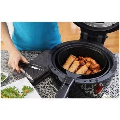 Elite 3.5 Qt. Digital Air Fryer in Black -Air Fryers shop black elite air fryers eaf 2500d 1f 1000