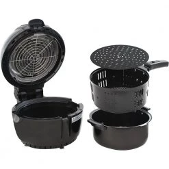 Elite 3.5 Qt. Digital Air Fryer in Black -Air Fryers shop black elite air fryers eaf 2500d 4f 1000