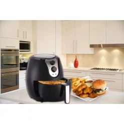 Emerald 3.4 Qt. Manual Air Fryer with Rapid Air Technology -Air Fryers shop black emerald air fryers sm air 1801 31 1000