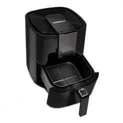 Emerald 5.5 qt. Black Digital Air Fryer with Slide Out Pan/Detachable Basket -Air Fryers shop black emerald air fryers sm air 1804 5 0 4f 1000