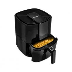 Emerald 5.5 qt. Black Digital Air Fryer with Slide Out Pan/Detachable Basket -Air Fryers shop black emerald air fryers sm air 1804 5 0 76 1000