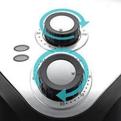 Emerald 4.2 Qt. Black Air Fryer with Rapid Air Technology-1400 Watts -Air Fryers shop black emerald air fryers sm air 1811 1f 1000