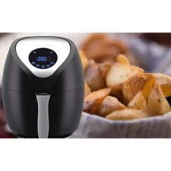 Emerald 4 l Capacity 1400-Watts Air Fryer with Digital LED Touch Display -Air Fryers shop black emerald air fryers sm air 1812 4f 1000