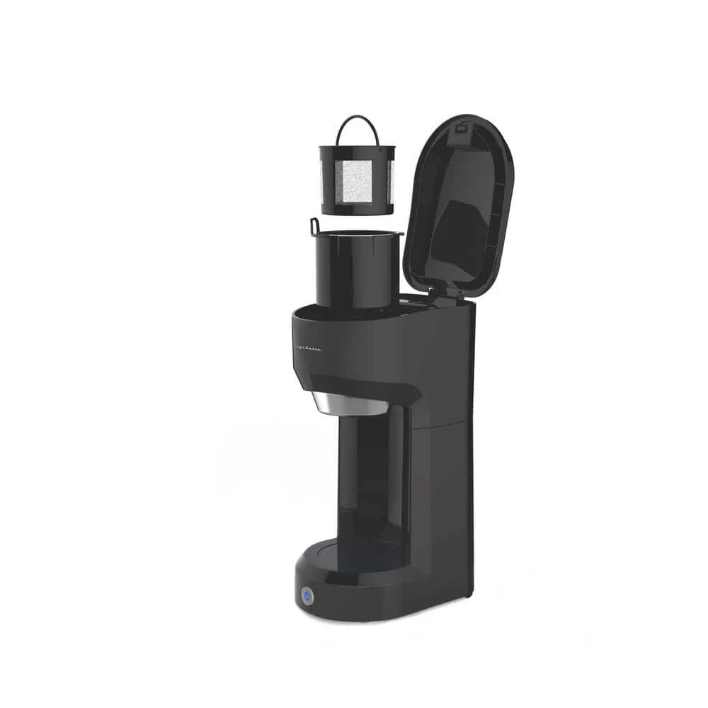 Frigidaire 1-Cup Retro Coffee Maker in Black 4 Frigidaire 1-Cup Retro Coffee Maker in Black - Image 2
