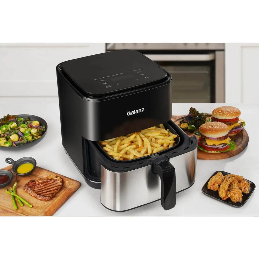 Galanz 6 qt. Black / Stainless Steel Digital Air Fryer with 8 Pre-Set Functions 14 Galanz 6 qt. Black / Stainless Steel Digital Air Fryer with 8 Pre-Set Functions - Image 12