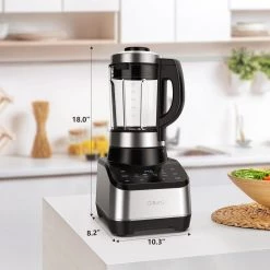 Galanz 60 oz. 3 Speeds Stainless Steel Touch Screen Glass Jar Hot and Cold Blender 17 Galanz 60 oz. 3 Speeds Stainless Steel Touch Screen Glass Jar Hot and Cold Blender -Air Fryers shop black galanz countertop blenders glcb60es210a 40 1000