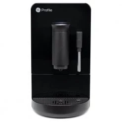 GE Profile 1- Cup Automatic Espresso Machine in Black with Built in Grinder, Frother, Frothing Pitcher, and WiFi Connected