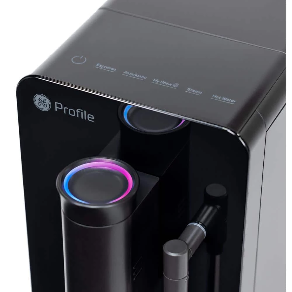 GE Profile 1- Cup Automatic Espresso Machine in Black with Built in Grinder, Frother, Frothing Pitcher, and WiFi Connected 6 GE Profile 1- Cup Automatic Espresso Machine in Black with Built in Grinder, Frother, Frothing Pitcher, and WiFi Connected - Image 4