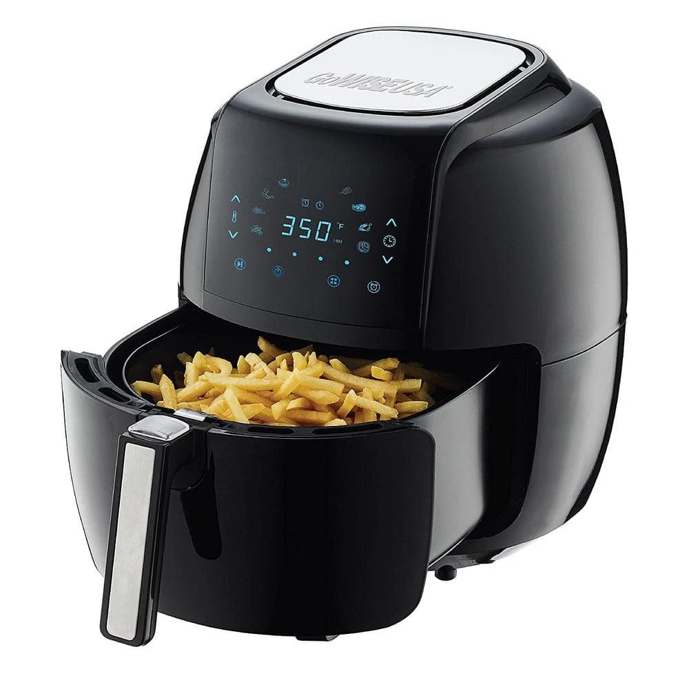 GoWISE USA 8-in-1 5.8 Qt. Black Electric Air Fryer with Recipe Book 3 GoWISE USA 8-in-1 5.8 Qt. Black Electric Air Fryer with Recipe Book - Image 2