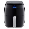 GoWISE USA 5 Qt. Black Air Fryer with Duo Touchscreen Display -Air Fryers shop black gowise usa air fryers gw22821 s 64 1000