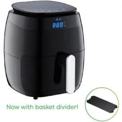 GoWISE USA 5 Qt. Black Air Fryer with Duo Touchscreen Display -Air Fryers shop black gowise usa air fryers gw22821 s fa 1000