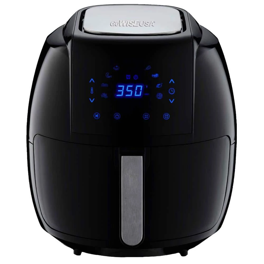 GoWISE USA 8-in-1 7.0 Qt. Black Electric Air Fryer with Recipe Book 3 GoWISE USA 8-in-1 7.0 Qt. Black Electric Air Fryer with Recipe Book