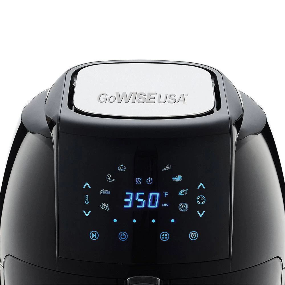 GoWISE USA 8-in-1 7.0 Qt. Black Electric Air Fryer with Recipe Book 5 GoWISE USA 8-in-1 7.0 Qt. Black Electric Air Fryer with Recipe Book - Image 3