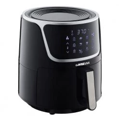 GoWISE USA 7 Qt. Black Air Fryer with Dehydrator and 3 Stackable Racks with 8 Functions 12 GoWISE USA 7 Qt. Black Air Fryer with Dehydrator and 3 Stackable Racks with 8 Functions -Air Fryers shop black gowise usa air fryers gw22956 4f 1000