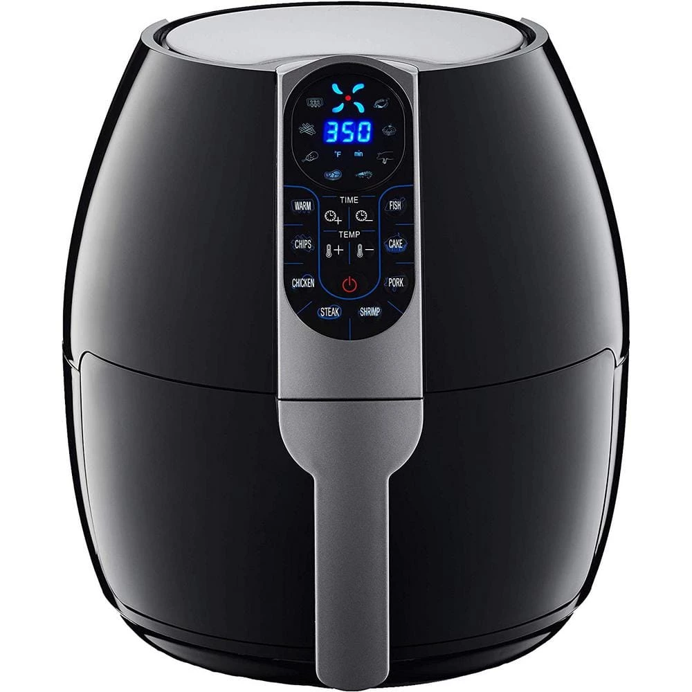 GoWISE USA 5.0 qt. Black Electric Air Fryer with 8-Presets with Recipe Book 3 GoWISE USA 5.0 qt. Black Electric Air Fryer with 8-Presets with Recipe Book