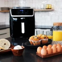 GoWISE USA 7 qt. Black Steam Air Fryer -Air Fryers shop black gowise usa air fryers gw22991 31 1000