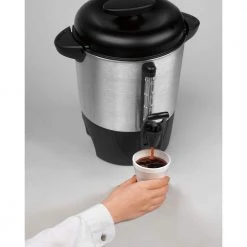 Hamilton Beach 40-Cup Stainless Steel Coffee Urn -Air Fryers shop black hamilton beach coffee urns 40514r 1f 1000
