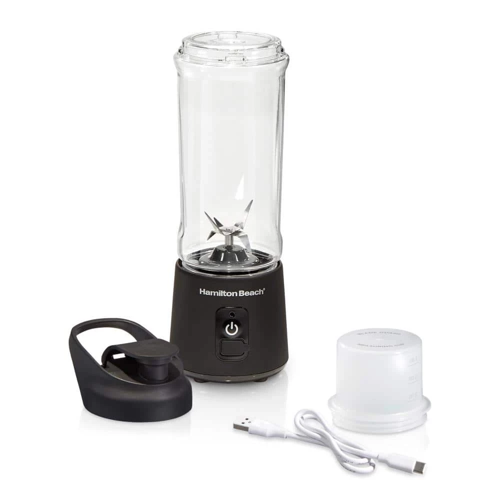 Hamilton Beach Blend Now 16 oz. Single Speed Black Cordless Portable Blender with Travel Lid 3 Hamilton Beach Blend Now 16 oz. Single Speed Black Cordless Portable Blender with Travel Lid