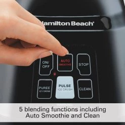 Hamilton Beach 40 oz. 2-Speed Black Glass Smoothie Smart Blender 11 Hamilton Beach 40 oz. 2-Speed Black Glass Smoothie Smart Blender -Air Fryers shop black hamilton beach countertop blenders 56207 4f 1000