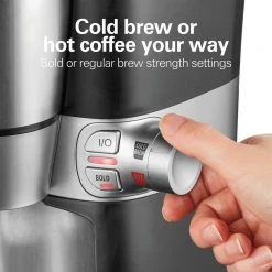 Hamilton Beach 2-Cup Black Convenient Craft Rapid Cold Brew and Hot Drip Coffee Maker -Air Fryers shop black hamilton beach drip coffee makers 42501 76 1000