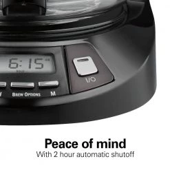 Hamilton Beach 12-Cup Black Stainless Programmable Drip Coffee Maker -Air Fryers shop black hamilton beach drip coffee makers 46293 66 1000