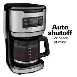 Hamilton Beach 14-Cup Black Programmable Front-Fill Coffee Maker 18 Hamilton Beach 14-Cup Black Programmable Front-Fill Coffee Maker -Air Fryers shop black hamilton beach drip coffee makers 46390 76 1000