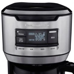 Hamilton Beach 14-Cup Black Programmable Front-Fill Coffee Maker 20 Hamilton Beach 14-Cup Black Programmable Front-Fill Coffee Maker -Air Fryers shop black hamilton beach drip coffee makers 46390 fa 1000 1