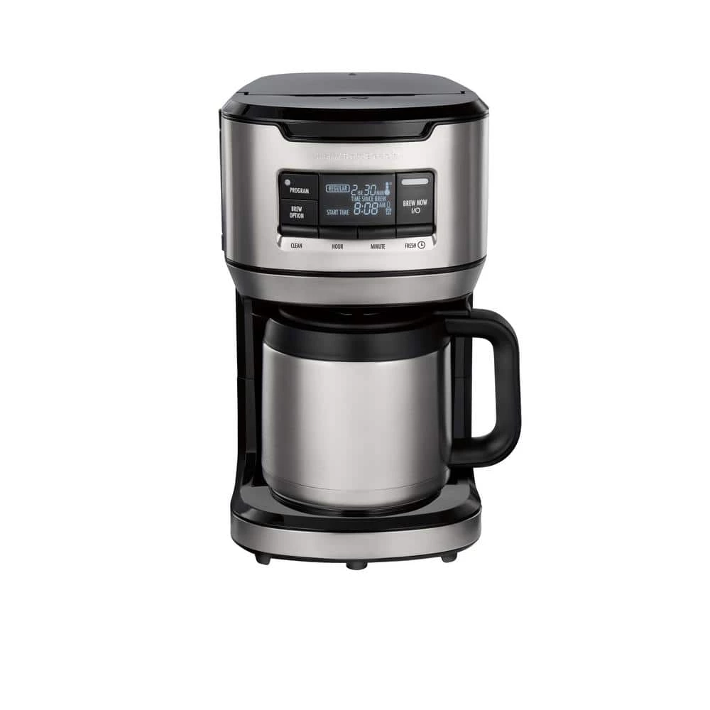 Hamilton Beach 12-Cup Black Programmable Front-Fill Coffee Maker with Thermal Carafe 3 Hamilton Beach 12-Cup Black Programmable Front-Fill Coffee Maker with Thermal Carafe