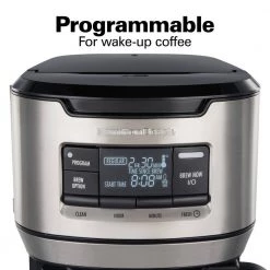 Hamilton Beach 12-Cup Black Programmable Front-Fill Coffee Maker with Thermal Carafe 13 Hamilton Beach 12-Cup Black Programmable Front-Fill Coffee Maker with Thermal Carafe -Air Fryers shop black hamilton beach drip coffee makers 46391 c3 1000