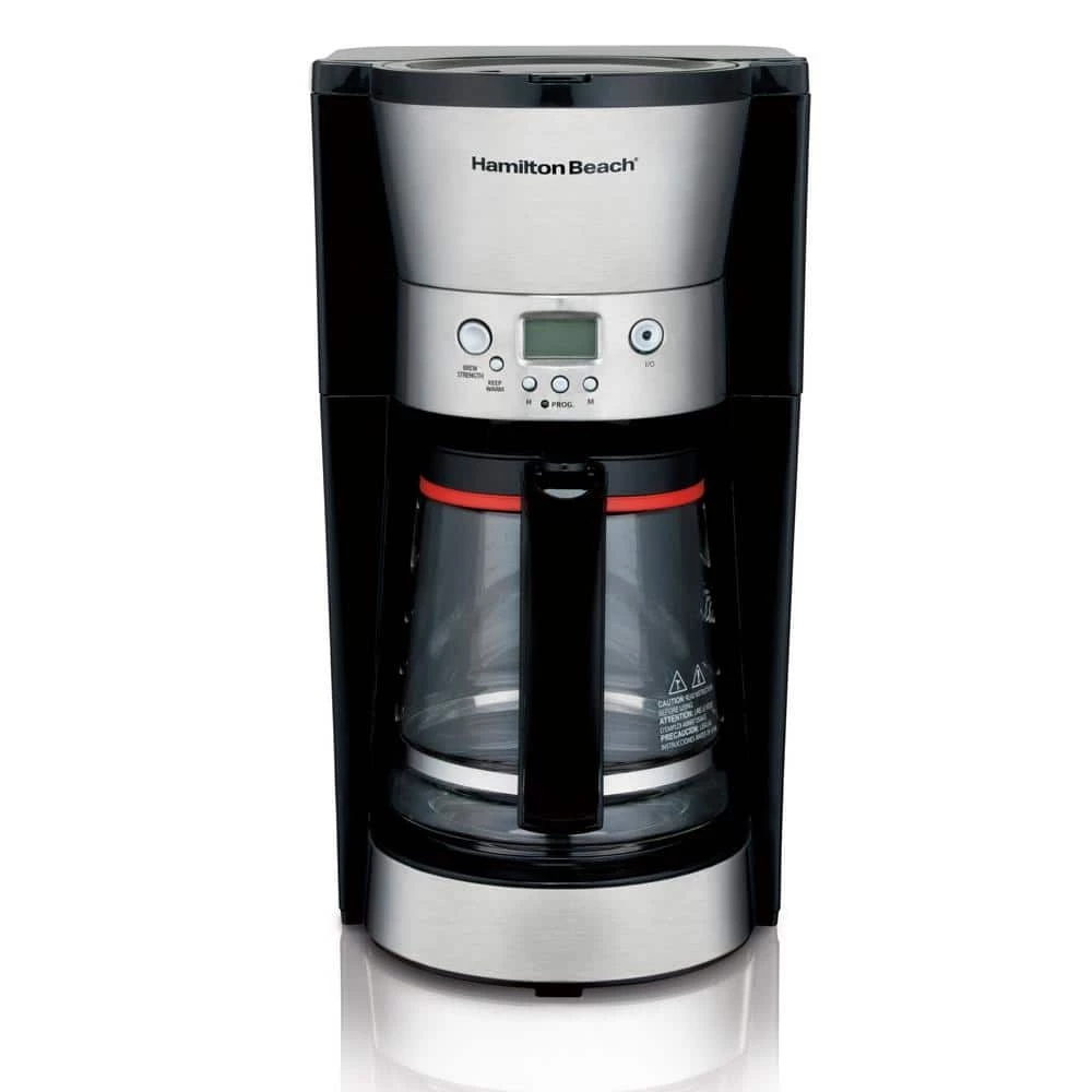 Hamilton Beach 12-Cup Black and Stainless Steel Programmable Coffee Maker 3 Hamilton Beach 12-Cup Black and Stainless Steel Programmable Coffee Maker