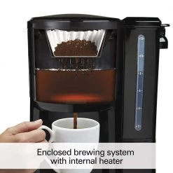 Hamilton Beach BrewStation 12-Cup Programmable Black Drip Coffee Maker with Removable Water Reservoir 17 Hamilton Beach BrewStation 12-Cup Programmable Black Drip Coffee Maker with Removable Water Reservoir -Air Fryers shop black hamilton beach drip coffee makers 47900 44 1000