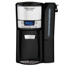 Hamilton Beach BrewStation 12-Cup Programmable Black Drip Coffee Maker with Removable Water Reservoir