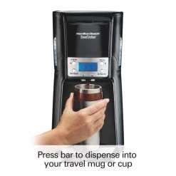 Hamilton Beach BrewStation 12-Cup Programmable Black Drip Coffee Maker -Air Fryers shop black hamilton beach drip coffee makers 48463 1f 1000