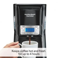 Hamilton Beach BrewStation 12-Cup Programmable Black Drip Coffee Maker -Air Fryers shop black hamilton beach drip coffee makers 48463 4f 1000