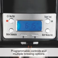 Hamilton Beach BrewStation 12-Cup Programmable Black Drip Coffee Maker -Air Fryers shop black hamilton beach drip coffee makers 48463 fa 1000