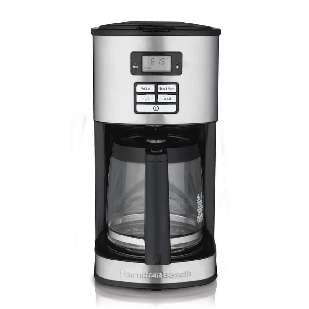 Hamilton Beach 12-Cup Black Programmable Coffee Maker with Automatic Shut-Off 5 Hamilton Beach 12-Cup Black Programmable Coffee Maker with Automatic Shut-Off - Image 3