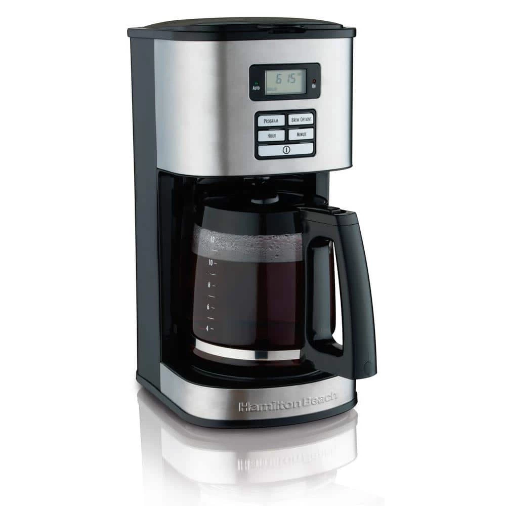 Hamilton Beach 12-Cup Black Programmable Coffee Maker with Automatic Shut-Off 3 Hamilton Beach 12-Cup Black Programmable Coffee Maker with Automatic Shut-Off