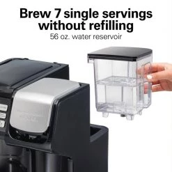 Hamilton Beach FlexBrew Trio 12-Cup Black Drip Coffee Maker with Single Cup Brewer 16 Hamilton Beach FlexBrew Trio 12-Cup Black Drip Coffee Maker with Single Cup Brewer -Air Fryers shop black hamilton beach drip coffee makers 49902 1f 1000