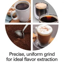 HAMILTON BEACH PROFESSIONAL 4 oz. Black and Stainless Steel Conical Burr Coffee Grinder with Digital Display 15 HAMILTON BEACH PROFESSIONAL 4 oz. Black and Stainless Steel Conical Burr Coffee Grinder with Digital Display -Air Fryers shop black hamilton beach professional coffee grinders 80405 1f 1000