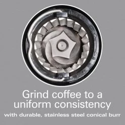 HAMILTON BEACH PROFESSIONAL 4 oz. Black and Stainless Steel Conical Burr Coffee Grinder with Digital Display 13 HAMILTON BEACH PROFESSIONAL 4 oz. Black and Stainless Steel Conical Burr Coffee Grinder with Digital Display -Air Fryers shop black hamilton beach professional coffee grinders 80405 c3 1000