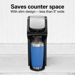 Hamilton Beach FlexBrew Black Single-Serve Coffee Maker -Air Fryers shop black hamilton beach single serve coffee makers 49900 1f 1000