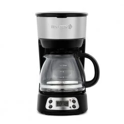 HOLSTEIN HOUSEWARES Everyday 5- Cup Programmable Black Drip Coffee Maker with Glass Carafe -Air Fryers shop black holstein housewares drip coffee makers hh 09101042b 44 1000