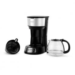 HOLSTEIN HOUSEWARES Everyday 5- Cup Programmable Black Drip Coffee Maker with Glass Carafe -Air Fryers shop black holstein housewares drip coffee makers hh 09101042b 4f 1000