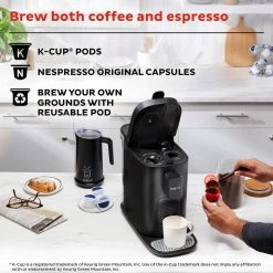 Instant Pot 3-in-1 Single Cup Black Multifunction Drip Coffee Maker -Air Fryers shop black instant pot drip coffee makers 140 6013 01 1f 1000