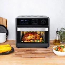 KALORIK MAXX 16 qt. Black Touchscreen Air Fryer Oven -Air Fryers shop black kalorik air fryers afo 47804 bk 31 1000