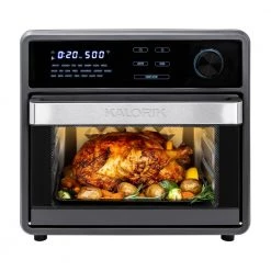 KALORIK MAXX 16 qt. Black Touchscreen Air Fryer Oven -Air Fryers shop black kalorik air fryers afo 47804 bk c3 1000